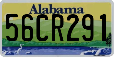 AL license plate 56CR291