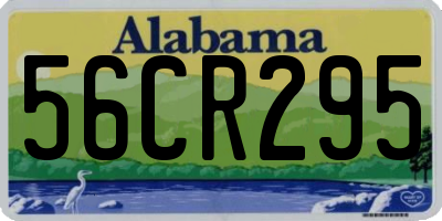 AL license plate 56CR295
