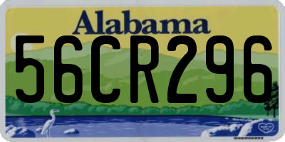 AL license plate 56CR296