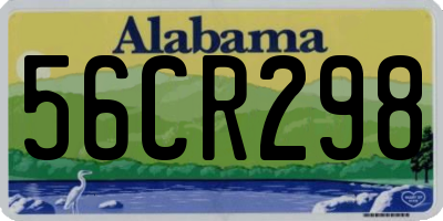 AL license plate 56CR298
