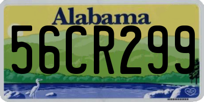 AL license plate 56CR299