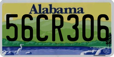 AL license plate 56CR306