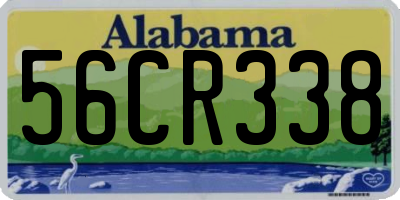 AL license plate 56CR338