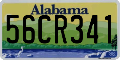 AL license plate 56CR341