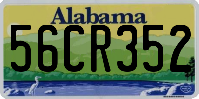 AL license plate 56CR352