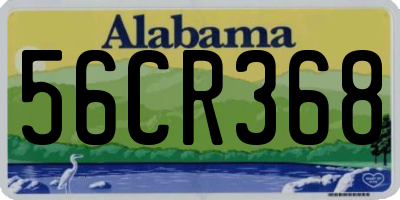 AL license plate 56CR368