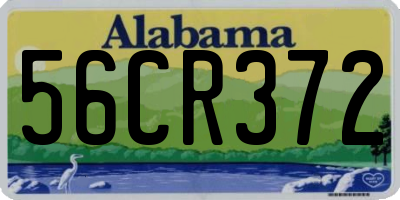 AL license plate 56CR372