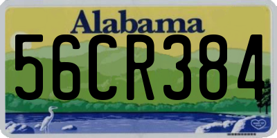 AL license plate 56CR384