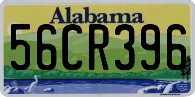 AL license plate 56CR396