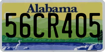 AL license plate 56CR405
