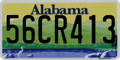 AL license plate 56CR413