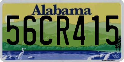 AL license plate 56CR415