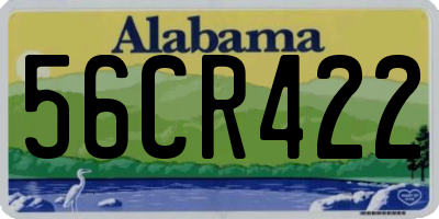 AL license plate 56CR422