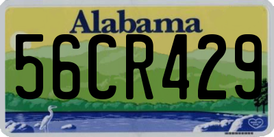 AL license plate 56CR429