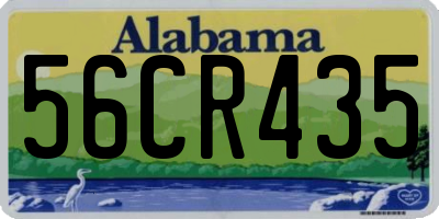 AL license plate 56CR435