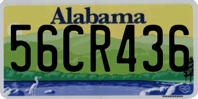 AL license plate 56CR436