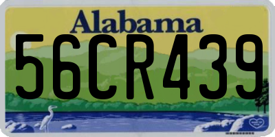 AL license plate 56CR439