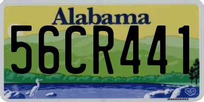 AL license plate 56CR441
