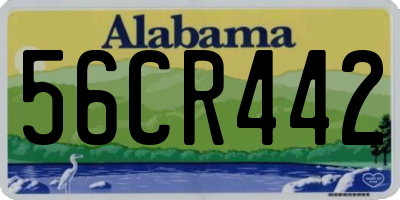 AL license plate 56CR442