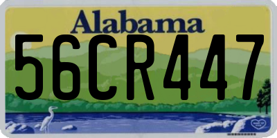 AL license plate 56CR447