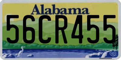 AL license plate 56CR455