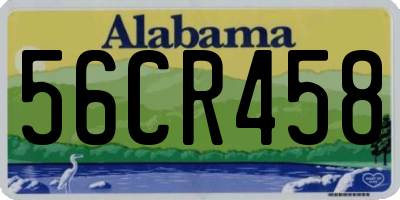 AL license plate 56CR458
