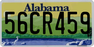 AL license plate 56CR459
