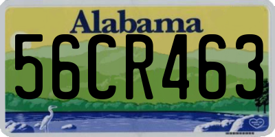 AL license plate 56CR463