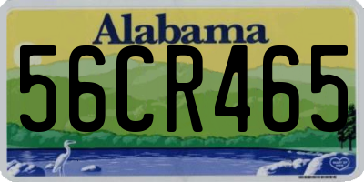 AL license plate 56CR465