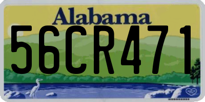 AL license plate 56CR471
