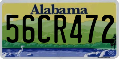 AL license plate 56CR472