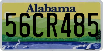 AL license plate 56CR485