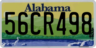 AL license plate 56CR498