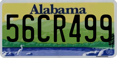 AL license plate 56CR499