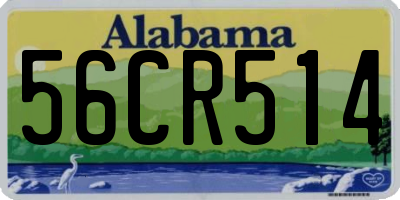 AL license plate 56CR514