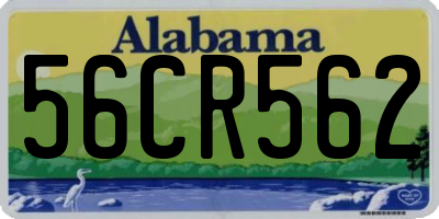 AL license plate 56CR562