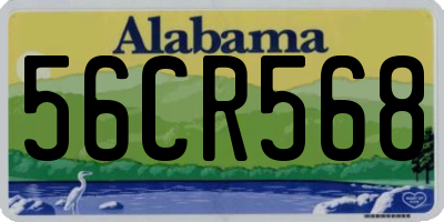 AL license plate 56CR568