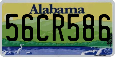 AL license plate 56CR586