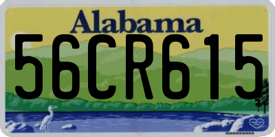 AL license plate 56CR615
