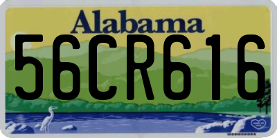AL license plate 56CR616
