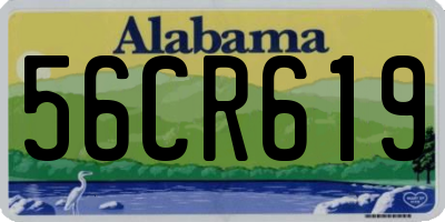 AL license plate 56CR619