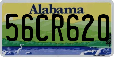 AL license plate 56CR620