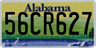 AL license plate 56CR627