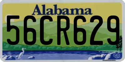 AL license plate 56CR629