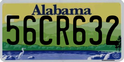 AL license plate 56CR632