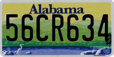 AL license plate 56CR634
