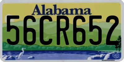 AL license plate 56CR652