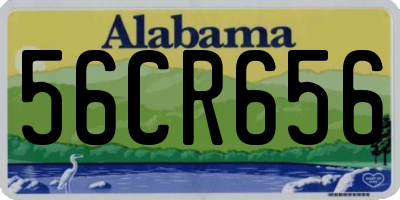 AL license plate 56CR656