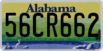 AL license plate 56CR662