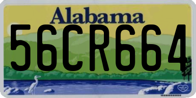 AL license plate 56CR664